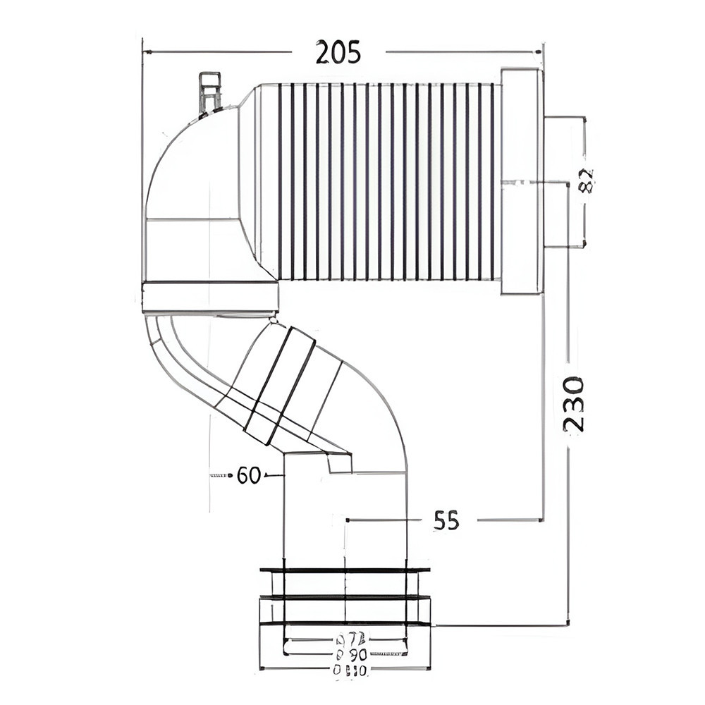 Leziter Suport S pentru toalete verticale si monobloc