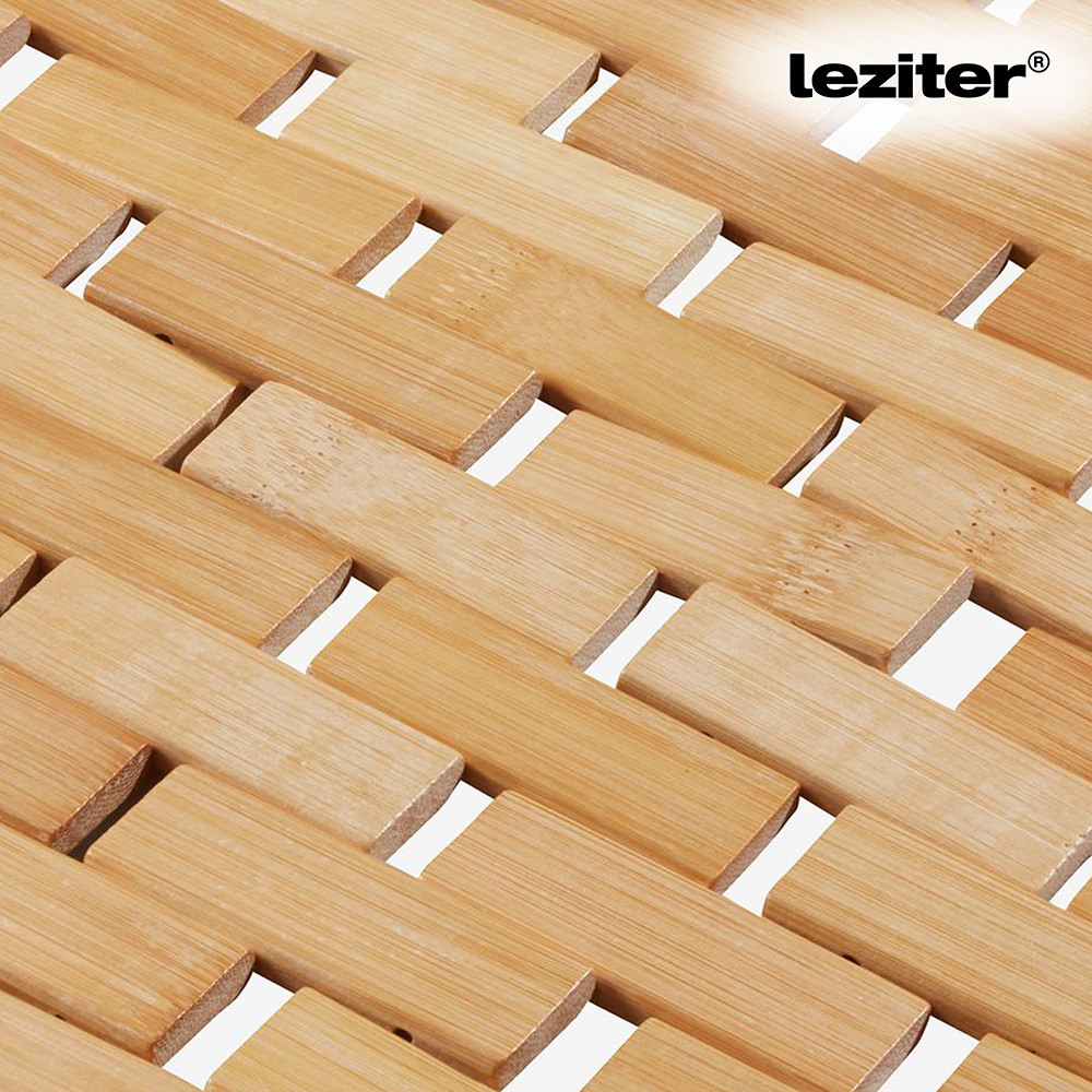 Covoraș de baie din bambus Leziter 40x60 cm, antiderapant, uscare rapidă