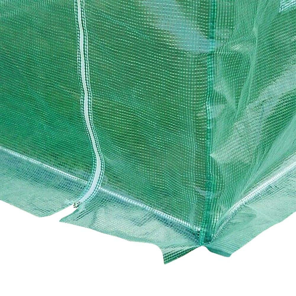 Sera tunel din folie Mirpol Solar 3x4,5x2 m, verde, cu cadru galvanizat