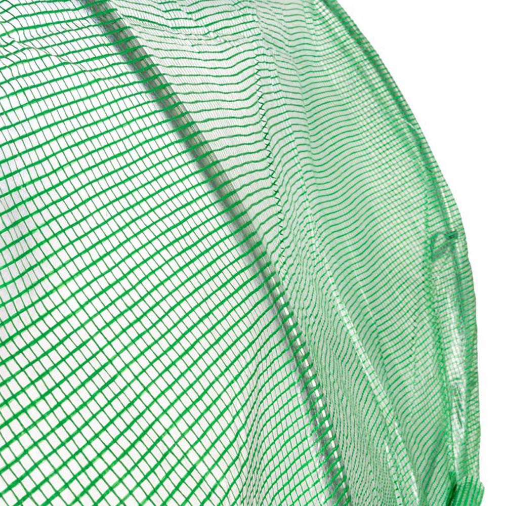 Solar de grădină Mirpol 3x6x2 m, verde, cu cadru din oțel și folie 140 g