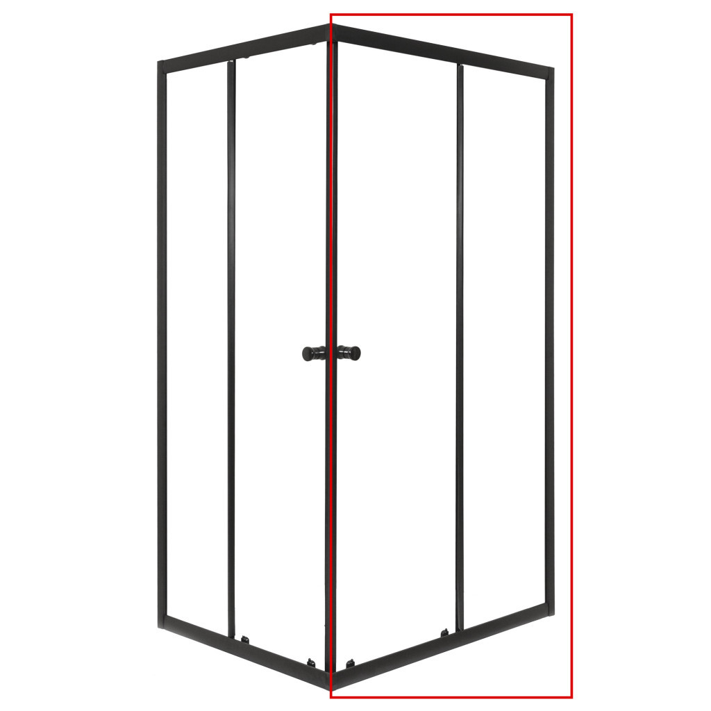 Ușă de duș glisantă Kerra Olga SQ Element 100 cm, negru mat