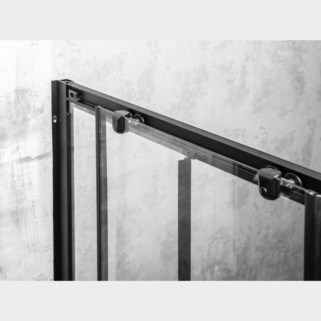 Ușă de duș glisantă Kerra Olga SQ Element 100 cm, negru mat