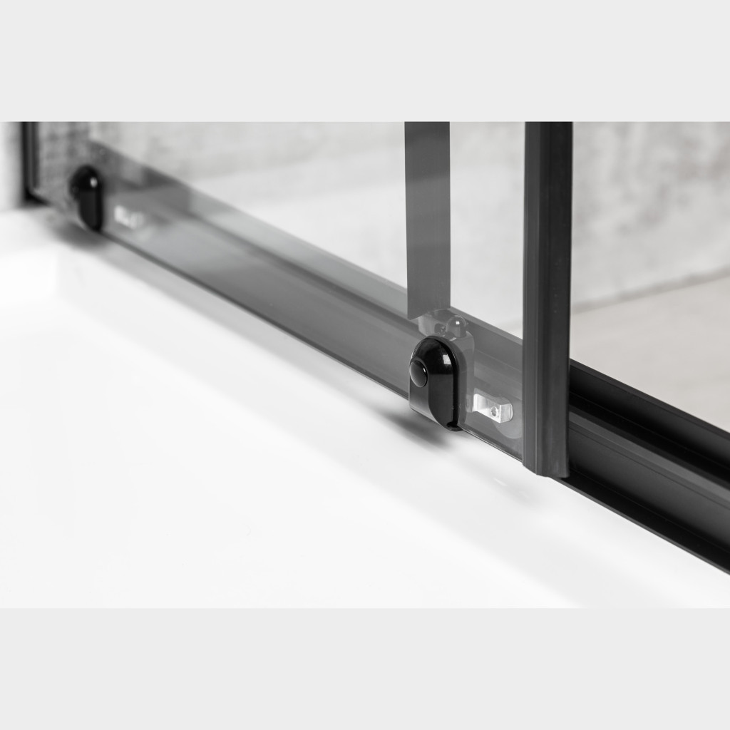 Ușă de duș glisantă Kerra Olga SQ Element 100 cm, negru mat