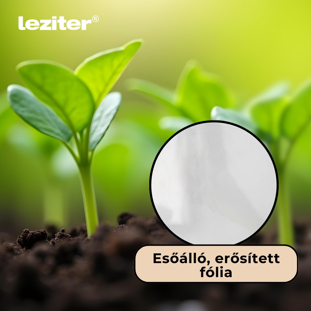 Sera pentru răsaduri Leziter 180x140x94 cm, transparentă, cu folie și cadru stabil