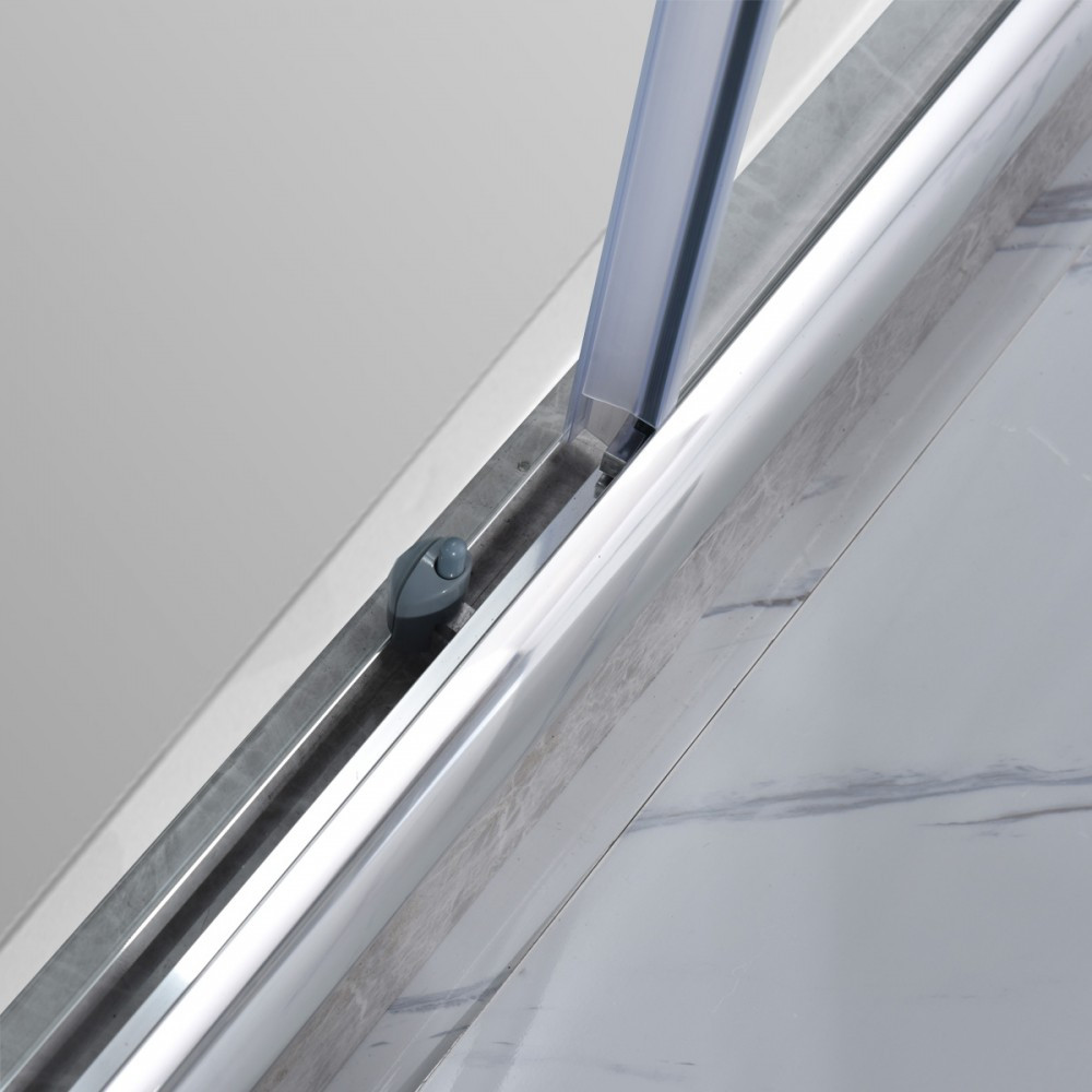 Ușă de duș glisantă Leziter Elte 120x195 cm, sticlă securizată 6 mm