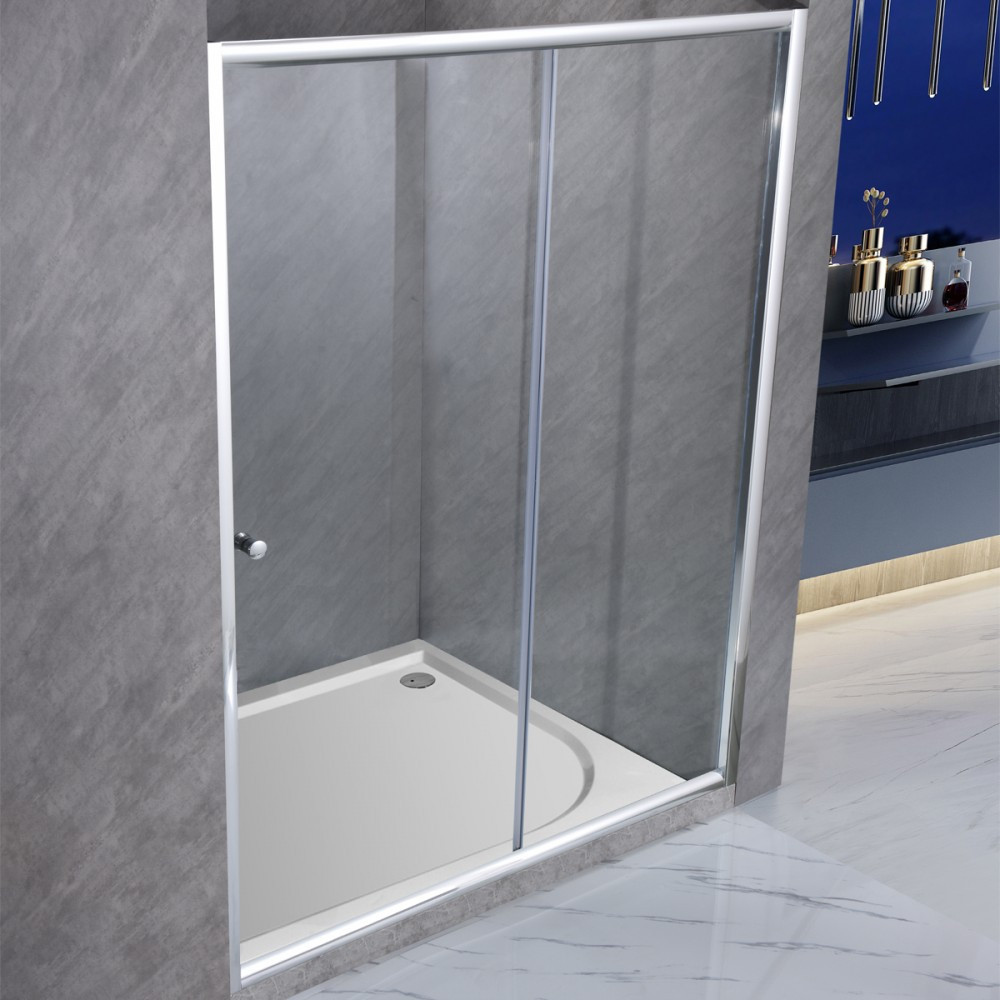 Ușă de duș glisantă Leziter Elte 120x195 cm, sticlă securizată 6 mm