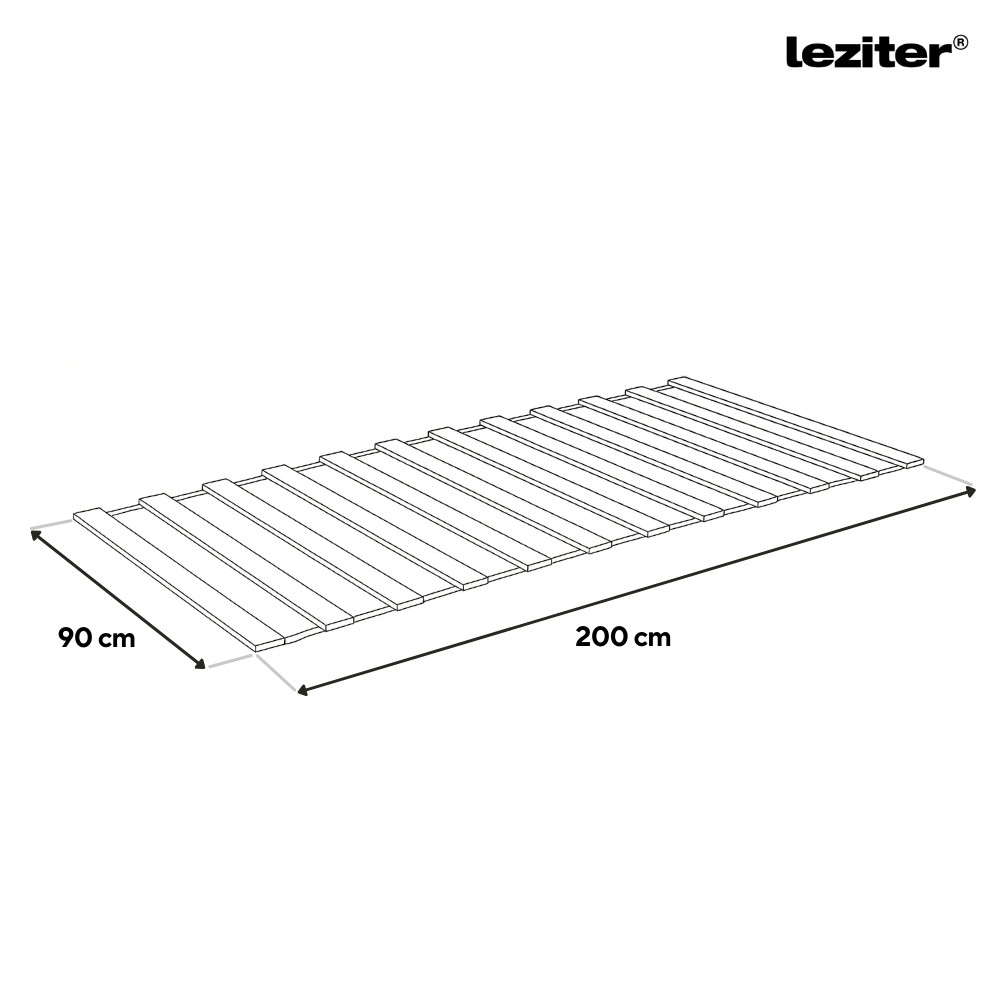 Somieră cu lamele Leziter pentru pat 90x200 cm, placaj laminat