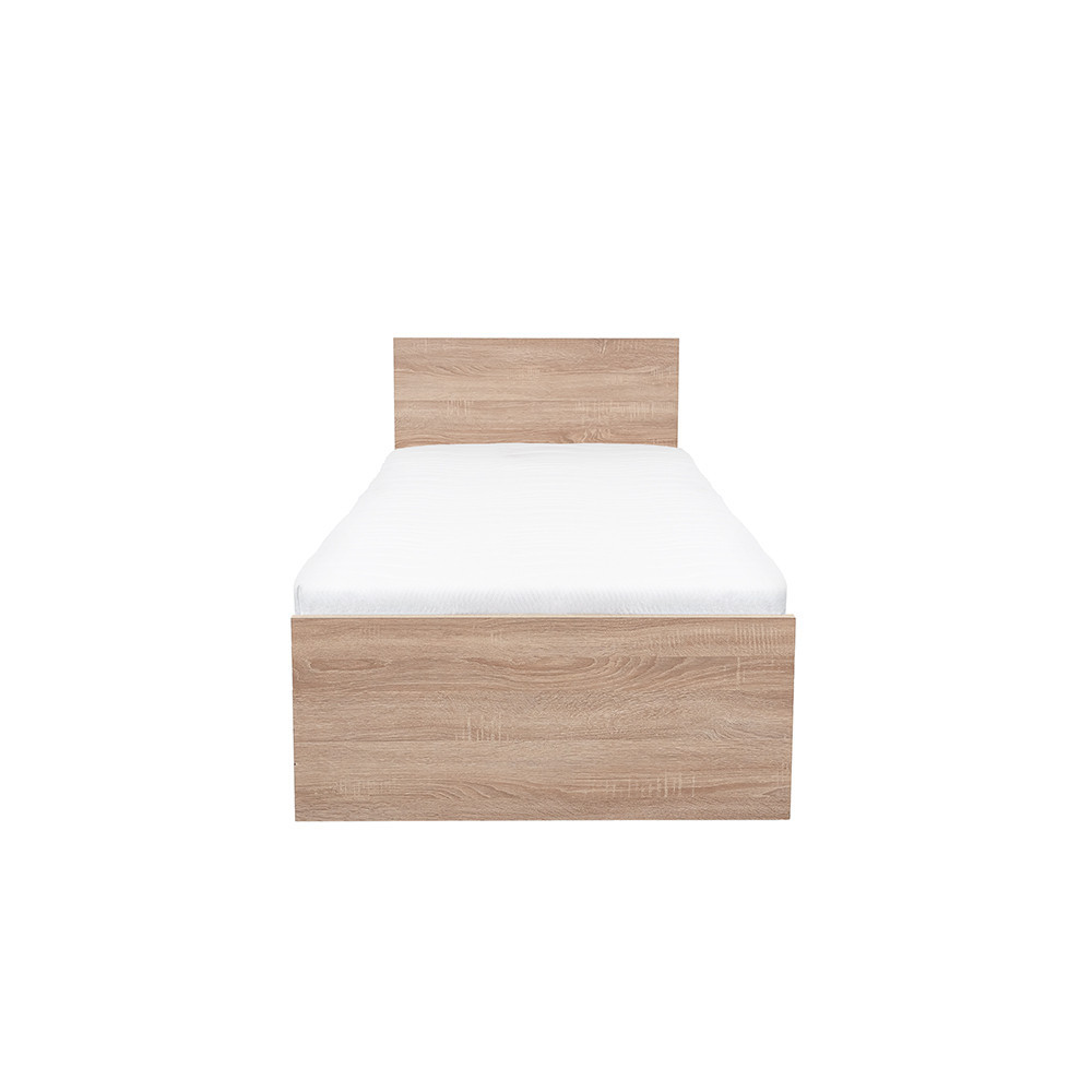 Pat single Leziter Miami 90x200 cm, finisaj stejar Sonoma, design modern