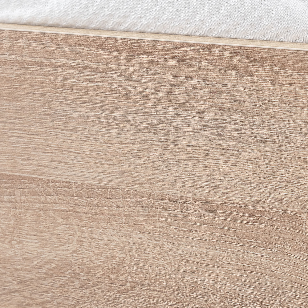 Pat single Leziter Miami 90x200 cm, finisaj stejar Sonoma, design modern