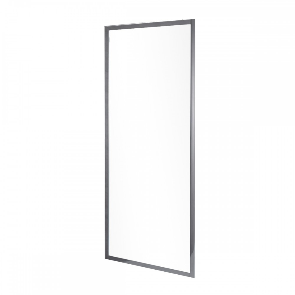 Perete de duș walk-in Leziter 90x185 cm, sticlă securizată 5 mm, profil cromat