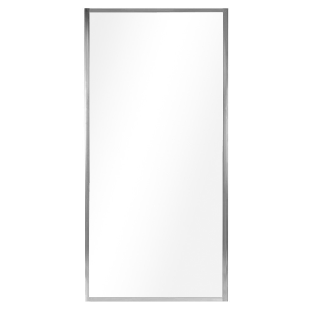 Perete de duș walk-in Leziter 90x185 cm, sticlă securizată 5 mm, profil cromat