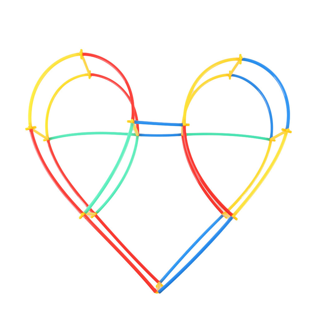 Leziter set bețe pentru construcții creative, 1200 piese, cu cutie