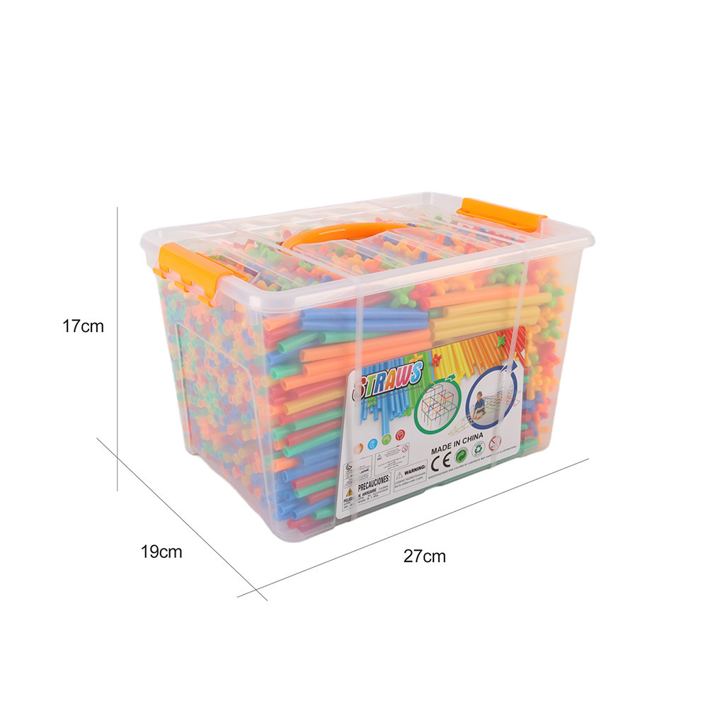 Leziter set bețe pentru construcții creative, 1200 piese, cu cutie