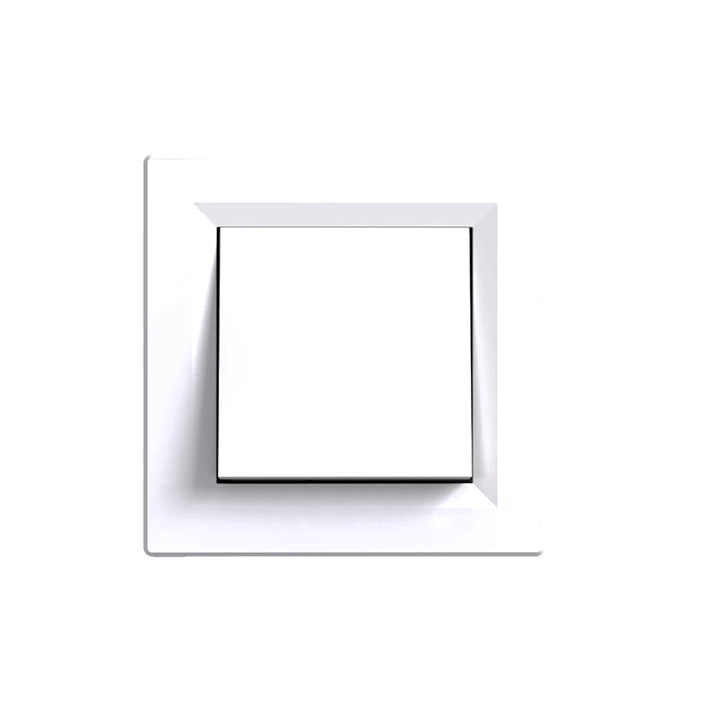 Comutator cap-scară Leziter Nova 10A 250V tip 106, cu ramă albă