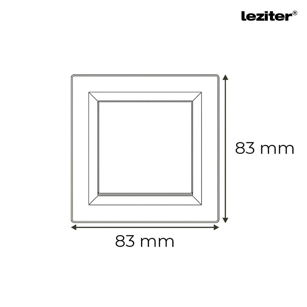 Comutator cap-scară Leziter Nova 10A 250V tip 106, cu ramă albă