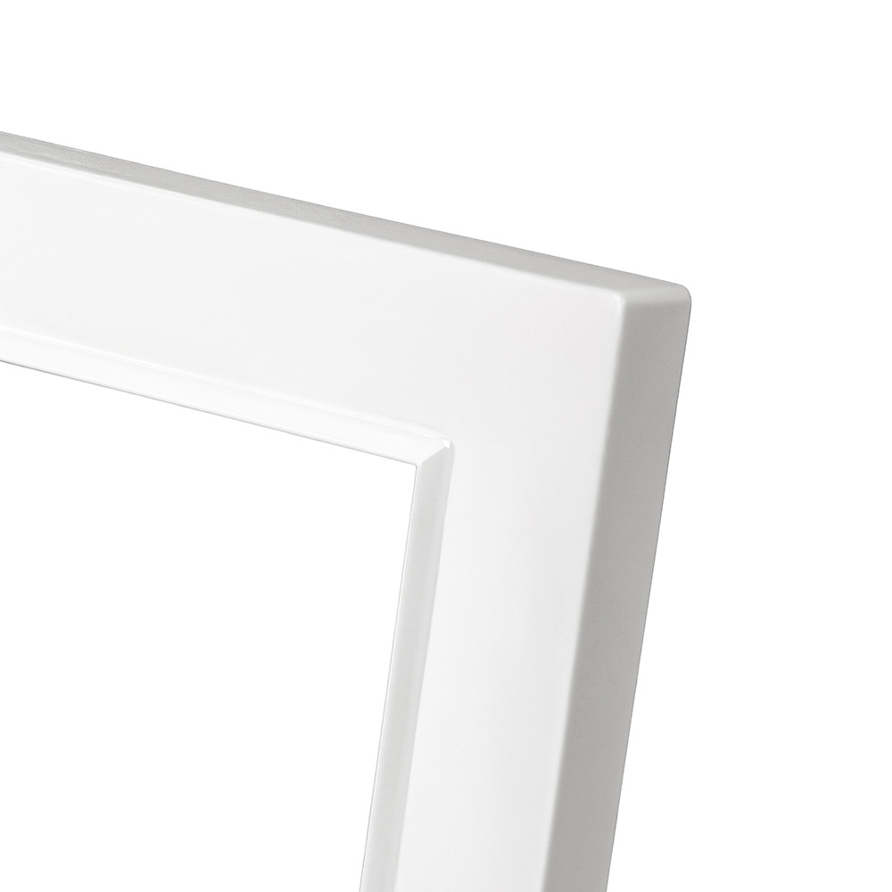 Întrerupător candelabru Leziter Nova 105 dublu, 10A 250V, alb, cu ramă