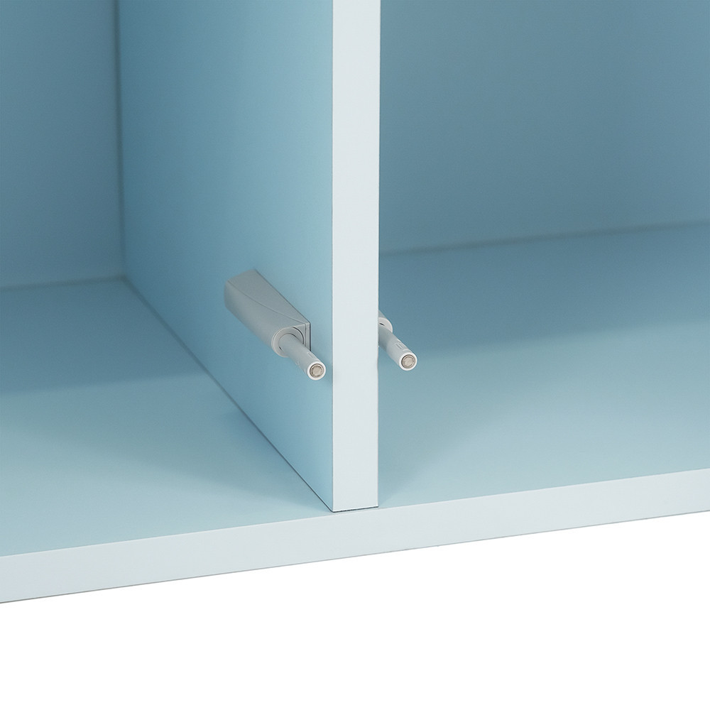 Dulap de perete Leziter Boxie cu 2 uși, 80x80x37 cm, albastru