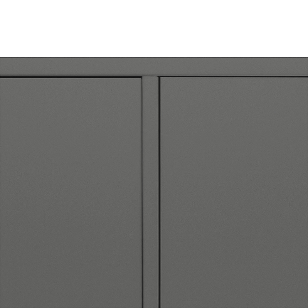 Dulap de perete Leziter Boxie cu 2 uși, 80x80x37 cm, antracit