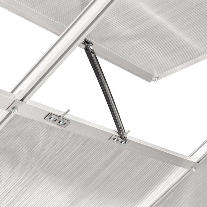 Seră de grădină Mirpol din policarbonat 4 mm, 2,5 x 4,3 m, aluminiu/oțel