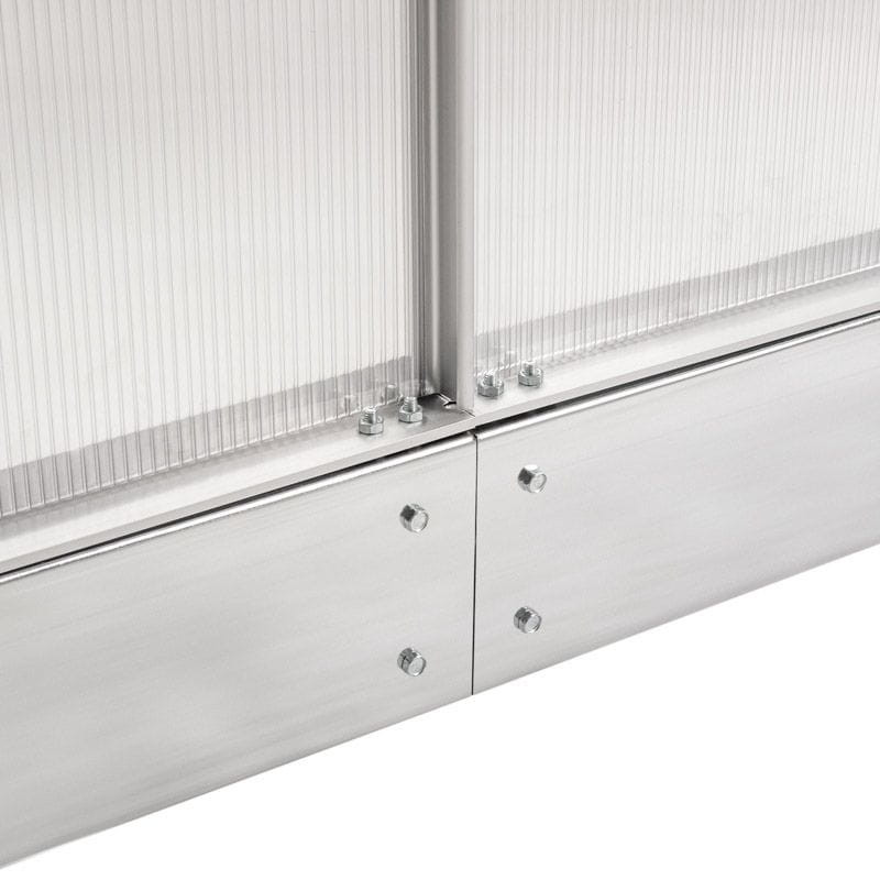 Seră de grădină Mirpol din policarbonat 4 mm, 2,5 x 4,3 m, aluminiu/oțel