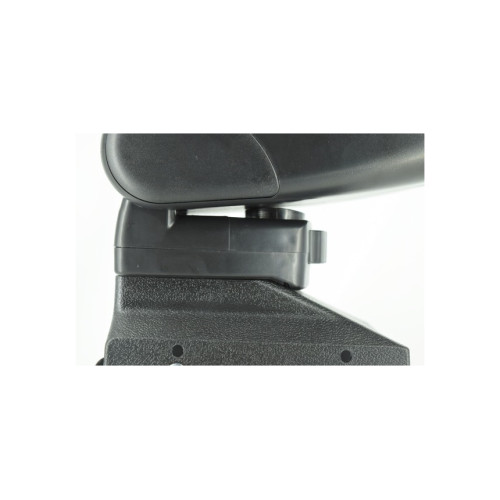 Cotieră auto universală cu bază metalică, negru cu cusătură roșie (48014)