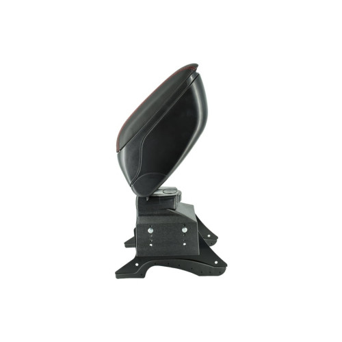 Cotieră auto universală cu bază metalică, negru cu cusătură roșie (48014)