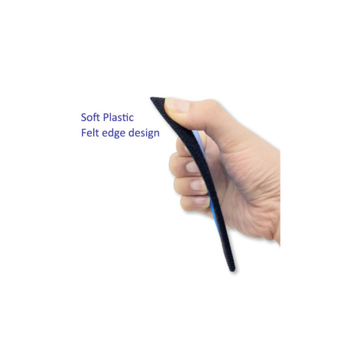 Racletă din plastic albastră pentru montaj folie carbon, 13 x 8 cm (TM161FB)