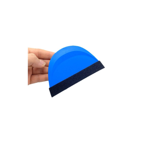 Racletă din plastic albastră pentru montaj folie carbon, 13 x 8 cm (TM161FB)