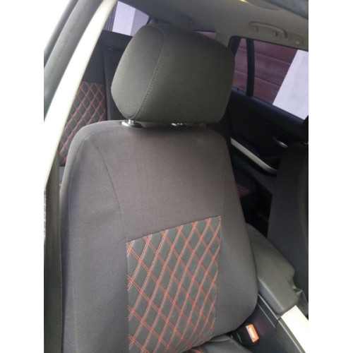 Set huse scaune dedicate BMW E91 318, model romb, fractionate, premium