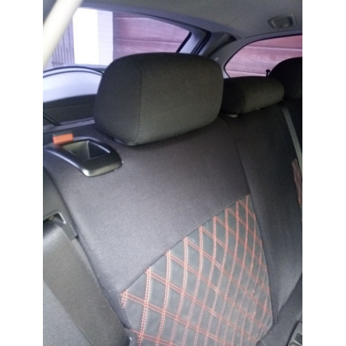 Set huse scaune dedicate BMW E91 318, model romb, fractionate, premium