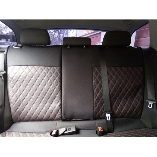 Set huse scaune dedicate BMW E91 318, model romb, fractionate, premium