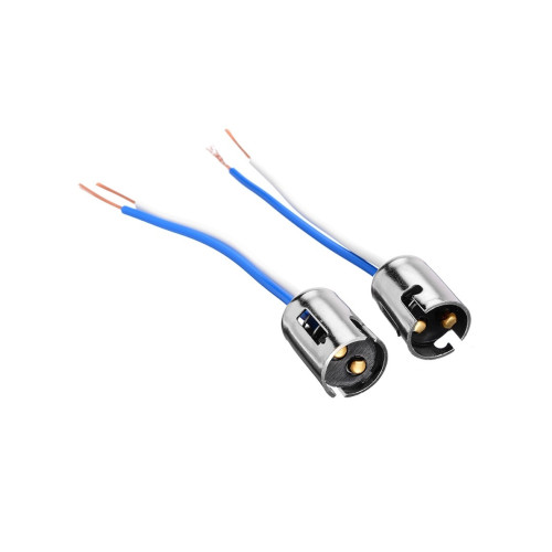 Mufa pentru bec BAY15S cu doua faze, OEM, contact sigur pentru instalatii auto