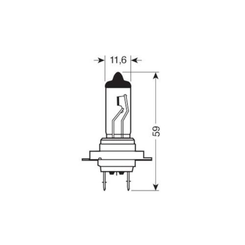 Bec halogen H7 12V 55W PX26d pentru far auto, OEM (buc)