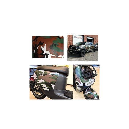 Folie auto camuflaj Forest 1,5 x 1 m cu tehnologie anti-bule (MC02/FC02)