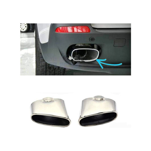 Set ornamente toba pentru BMW X5 E70, aspect cromat, cod XE70.5 (set)