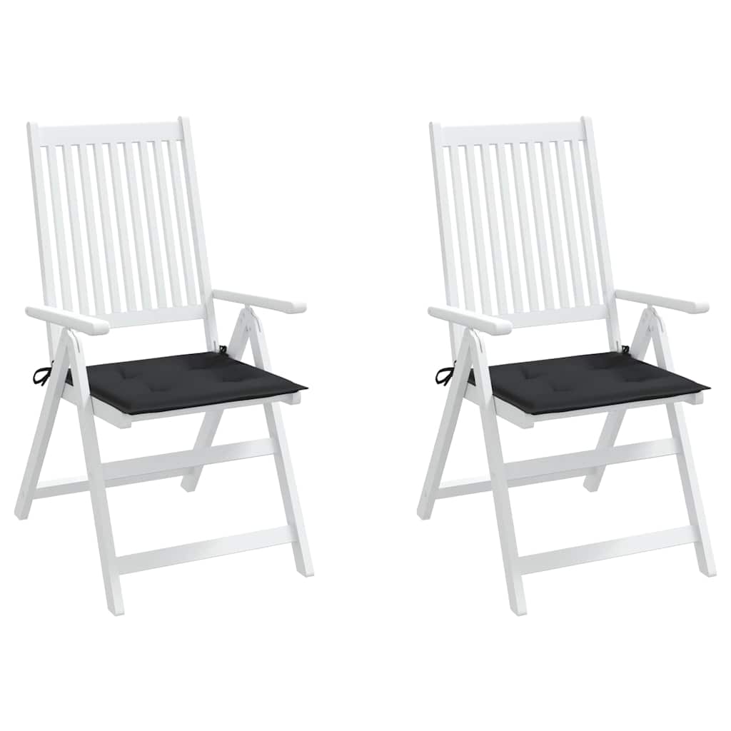 Perne scaune grădină 2 buc. negru 40x40x4 cm țesătură Oxford GartenMobel Dekor