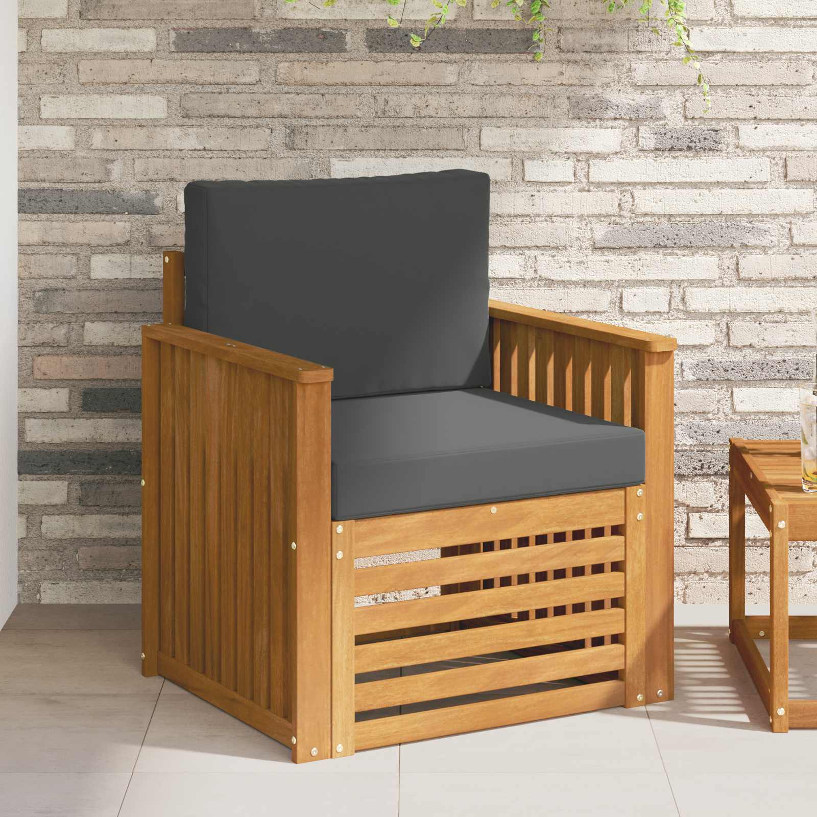 Set de canapele de exterior cu pernă natural 71 x 63 x 73 cm GartenMobel Dekor