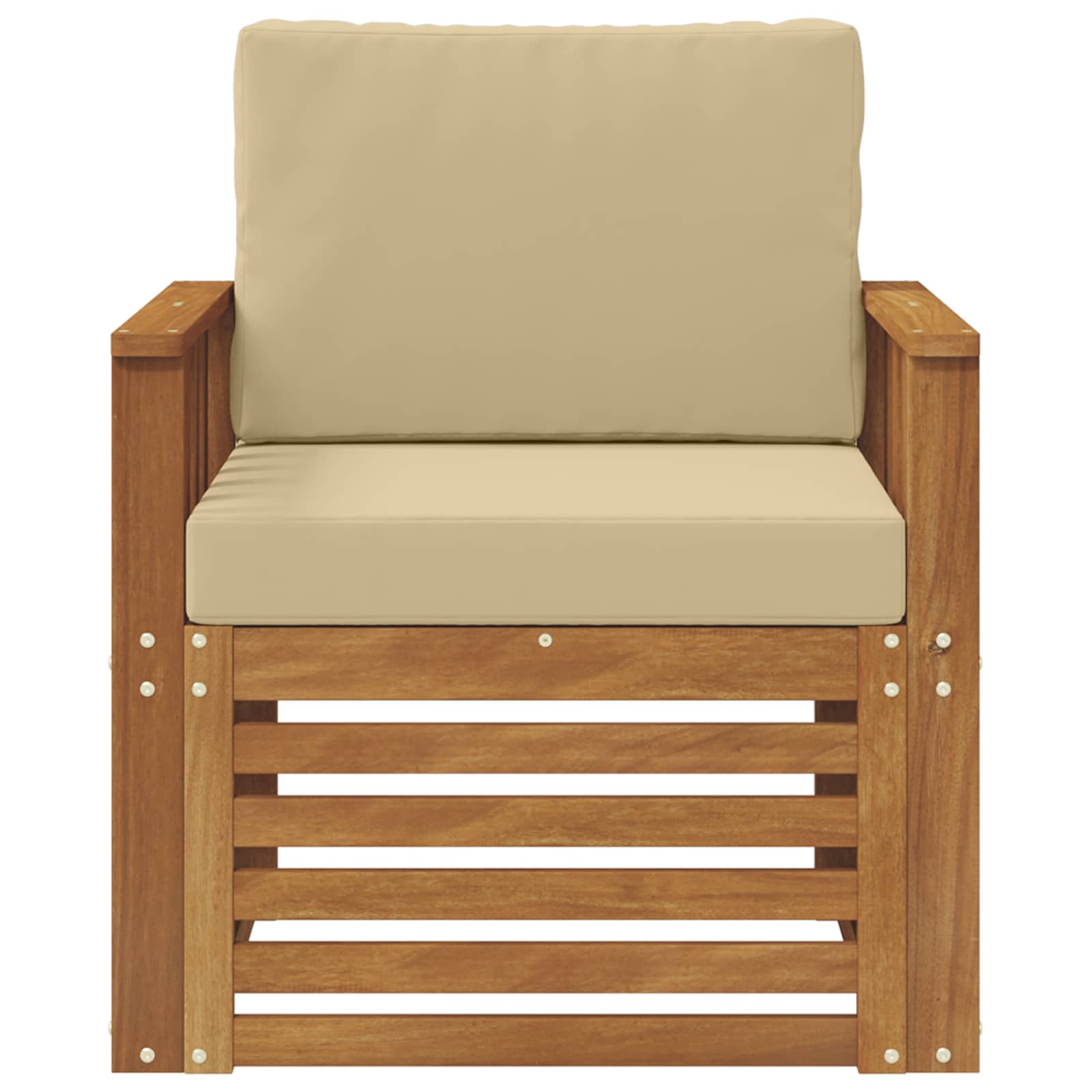 Set de canapele de exterior cu pernă natural 71 x 63 x 73 cm GartenMobel Dekor