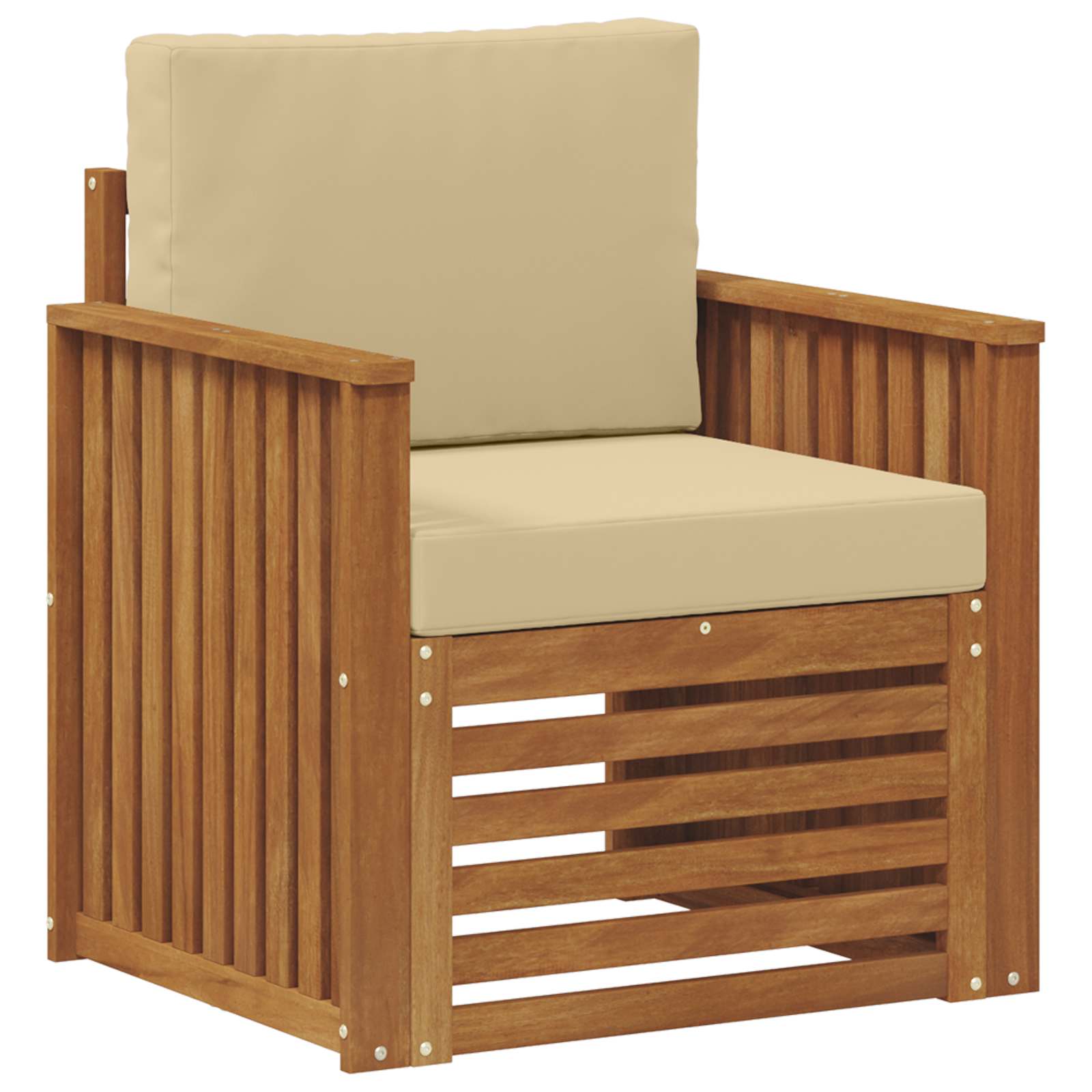 Set de canapele de exterior cu pernă natural 71 x 63 x 73 cm GartenMobel Dekor