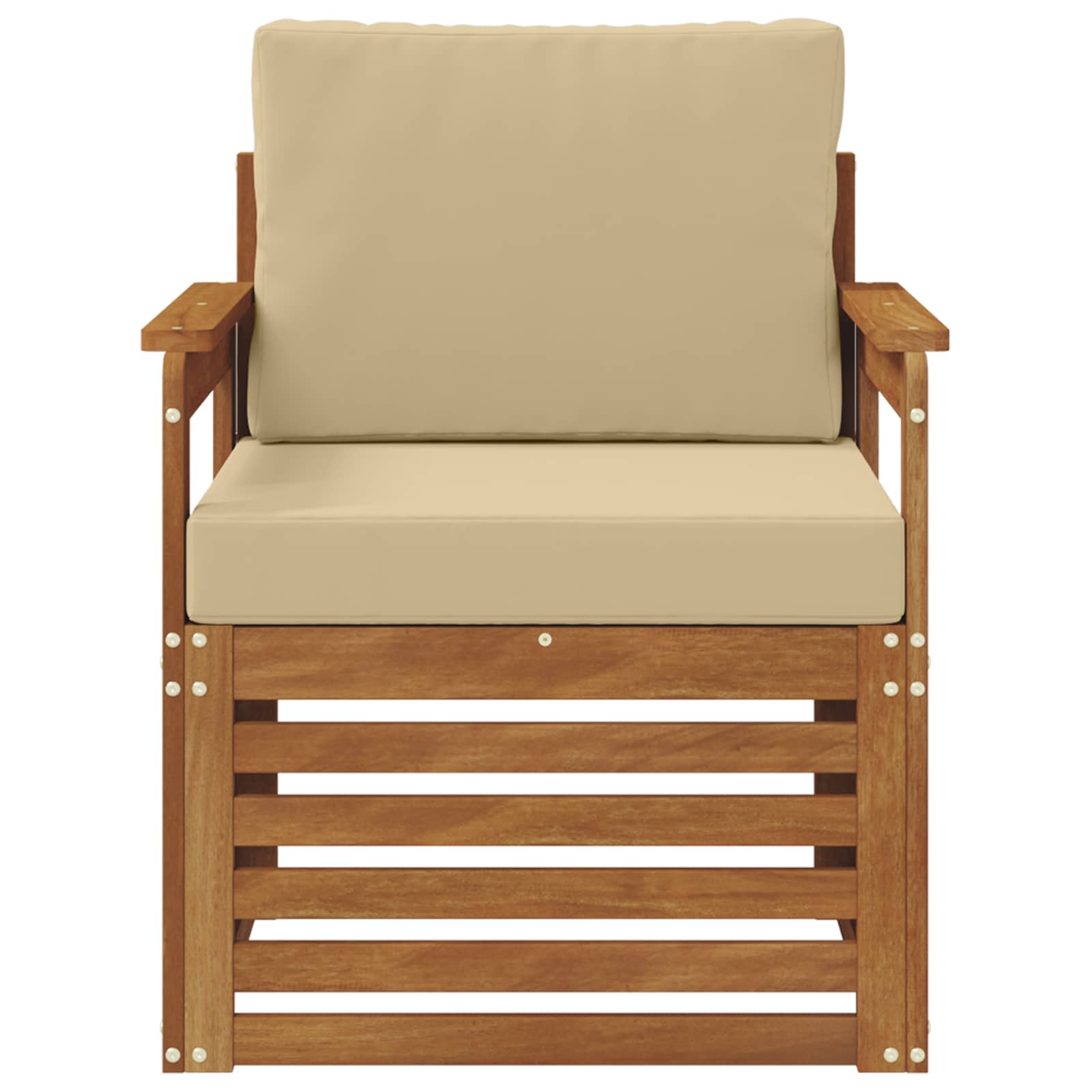 Set de canapele de exterior cu pernă natural 71 x 63 x 73 cm GartenMobel Dekor