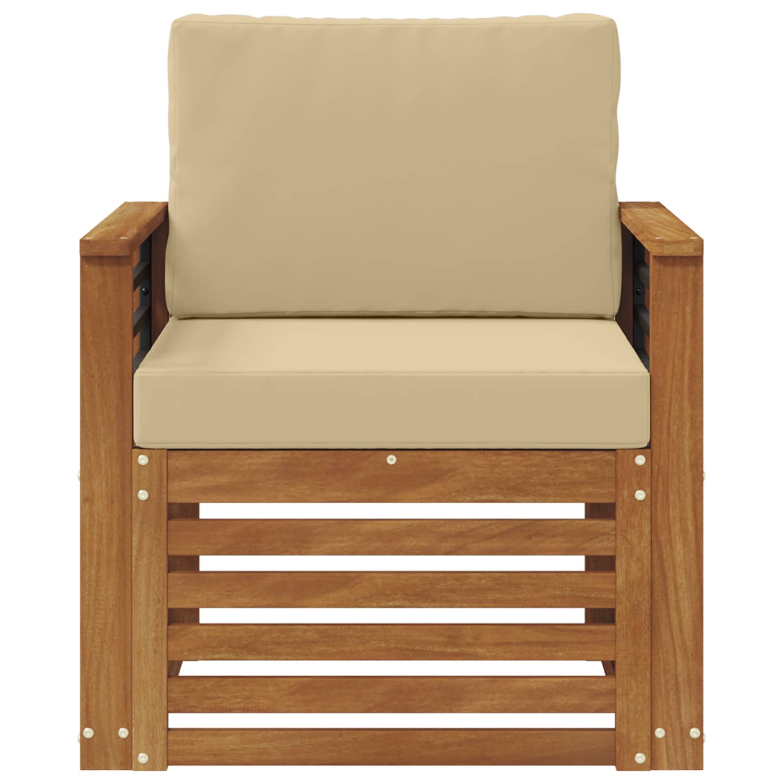 Set de canapele de exterior cu pernă natural 71 x 63 x 73 cm GartenMobel Dekor