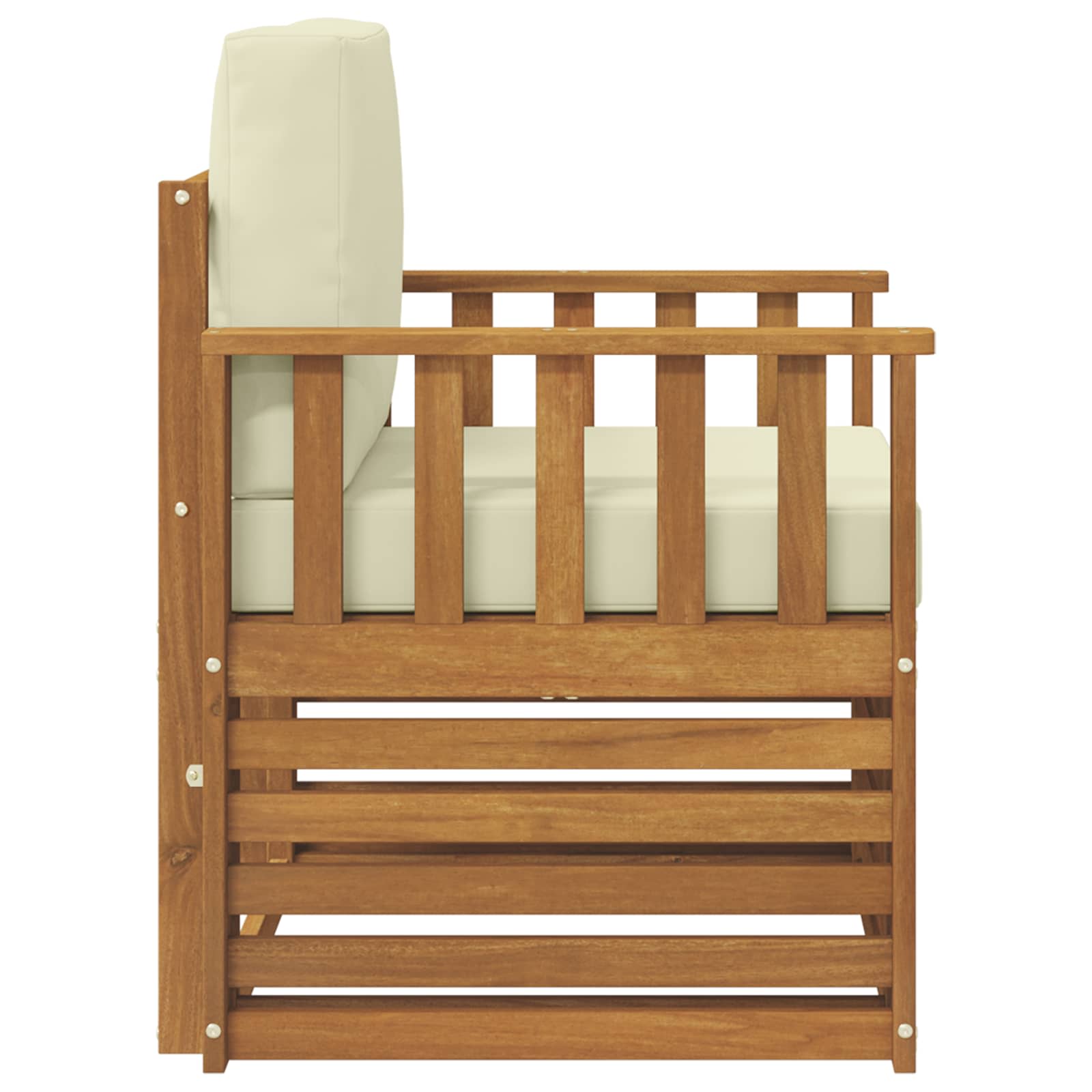 Set de canapele de exterior cu pernă natural 71 x 63 x 73 cm GartenMobel Dekor