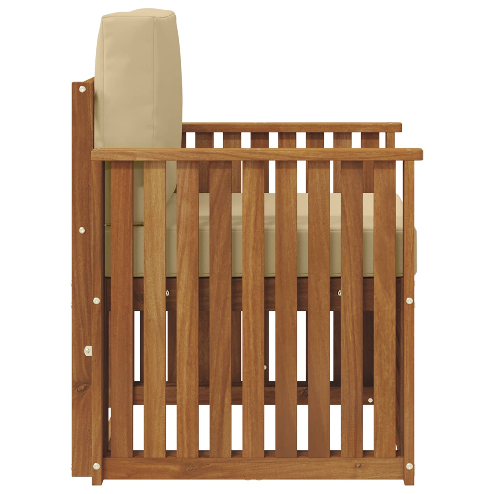 Set de canapele de exterior cu pernă natural 71 x 63 x 73 cm GartenMobel Dekor