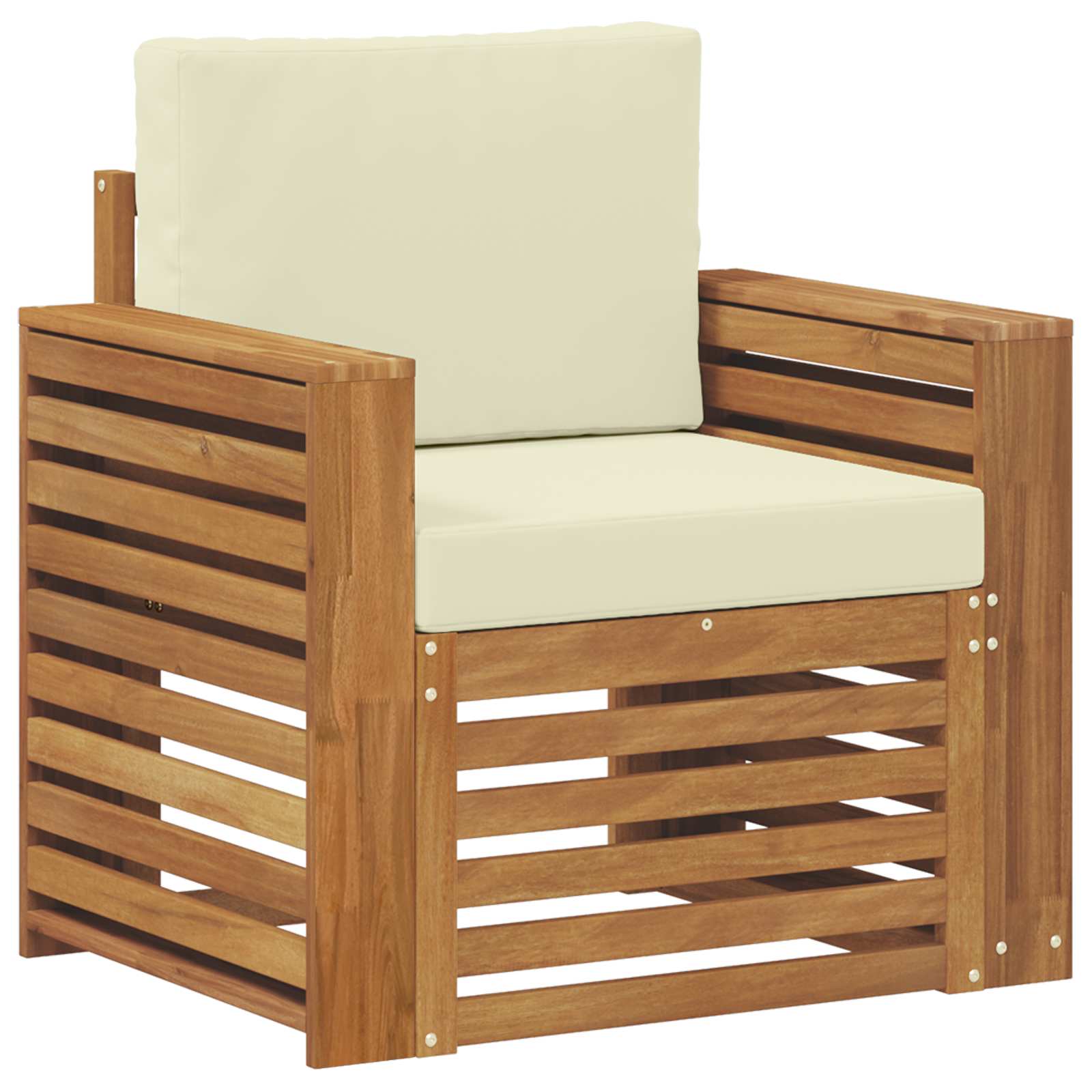 Set de canapele de exterior cu pernă natural 79 x 63 x 73 cm GartenMobel Dekor