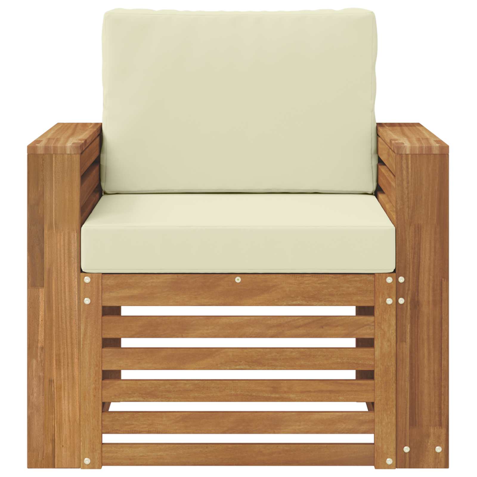 Set de canapele de exterior cu pernă natural 79 x 63 x 73 cm GartenMobel Dekor