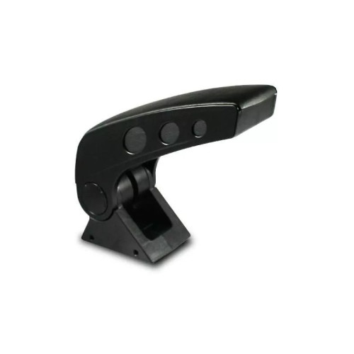 Cotieră auto universală neagră cu bază metalică, reglabilă, montaj pe consolă