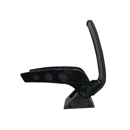 Cotieră auto universală neagră cu bază metalică, reglabilă, montaj pe consolă