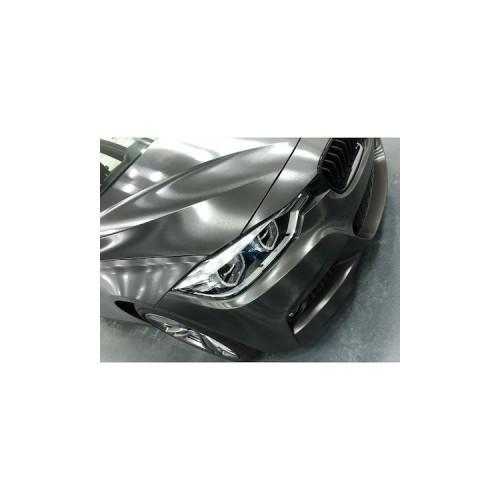 Folie autocolant aluminiu polisat gri antracit, fara bule, 1.52 m x 1 m (TXQ05)