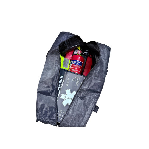 Geantă auto pentru trusă de urgență cu fermoar, 45x20x20 cm, neagră