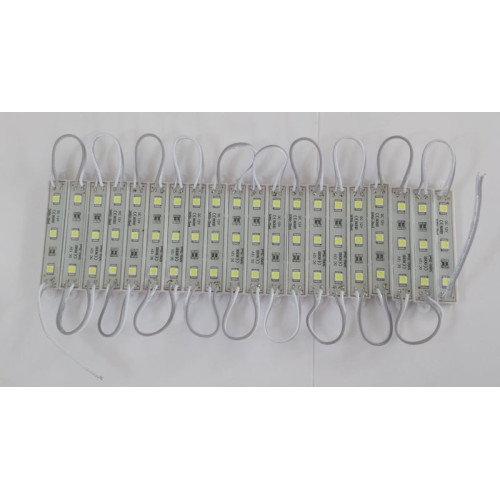 Modul LED rosu 24V cu 3x SMD 5050, rezistent la apa, cu adeziv
